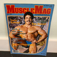 MuscleMag International July 1982 vintage magazine bodybuilding beefcake Samir Bannout