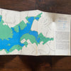 Seneca Lake Ohio Map Vintage Brochure