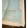 Atlantic Ocean Map Vintage 1939 National Geographic Society 25x31