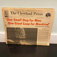 The Cleveland Press July 21 1969 Moon Landing Walk Complete Newspaper City Ed.