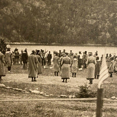 Ishpeming MI RPPC Native American Pageant Teal Lake Postcard Vintage 1920