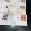 WWII Military FDC Lot of 8 1940 1942 Postal Covers Stamps Scott 899 900 901 905