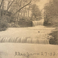 Neff Grounds Park Yellow Springs Ohio Postcard 1908 Waterfall