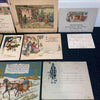 Christmas Cards Vintage Lot of 14 Sleigh Caroling Religious