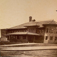 TO&C Station Columbus Ohio.Postcard Early 1900s Toledo Ohio Central Railroad