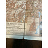 1937 White Mountains Illustrated Map Mount Washington North Conway New Hampshire