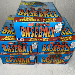 Fleer Baseball Cards Lot of 5 1990 Wax Pack Boxes Possible Ken Griffey Jr Rookie